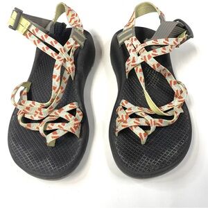 Chacos Chaco Womens Sandals Size 7 Strappy Yellow Orange Blue Gray Black #1074